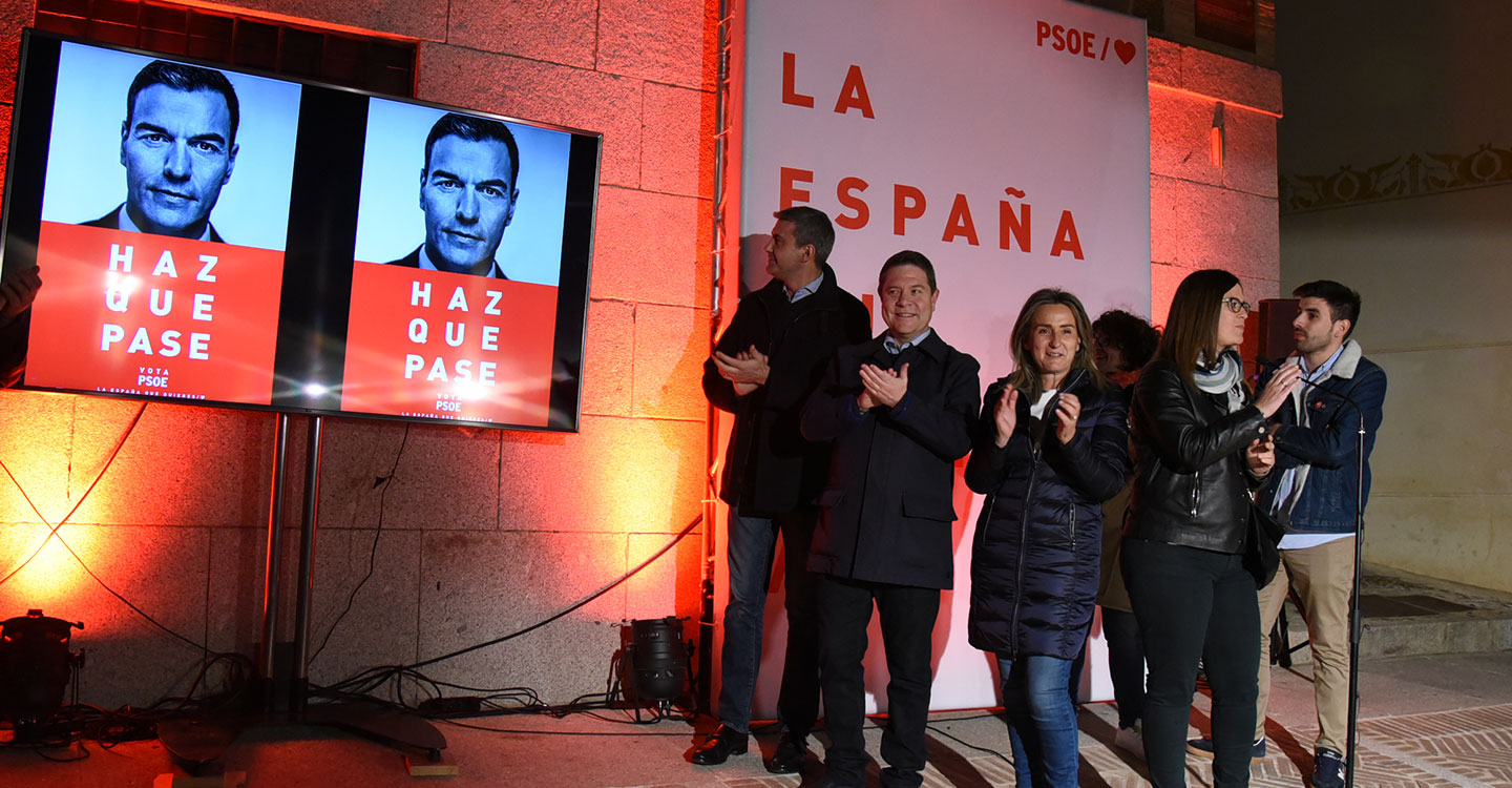 García-Page pide “un voto positivo para una España en positivo” que evite depender de “radicales”