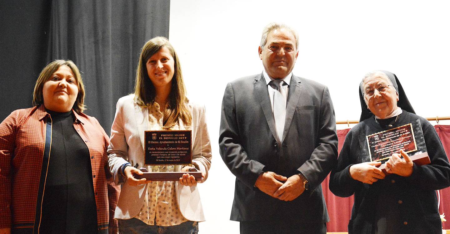 Agustina Sánchez Serrano y Yolanda Calero Martínez, premios Mujer El Bonillo 2019