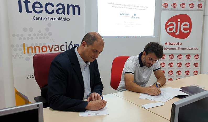 Aje Albacete e ITECAM firman un acuerdo para reforzar la colaboración entre ambas entidades