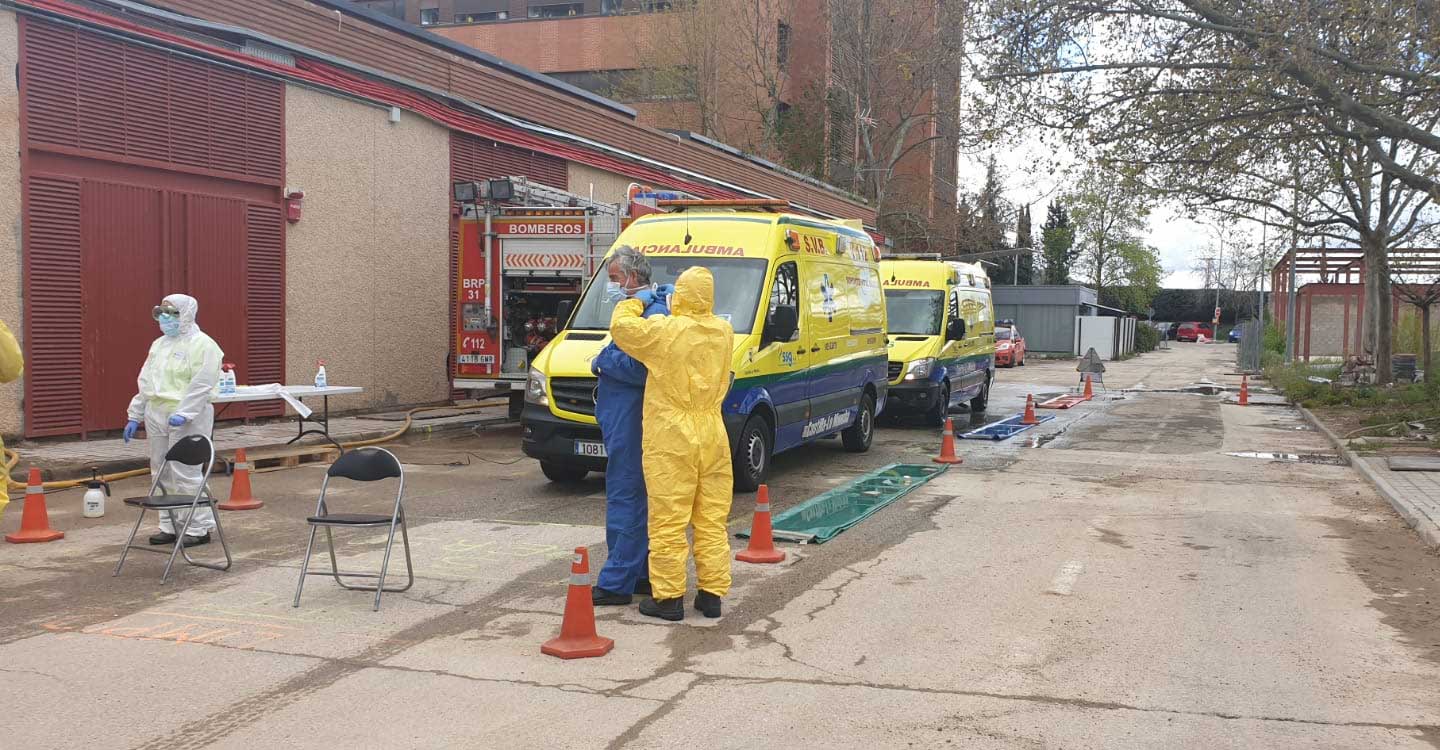 La incidencia del Covid-19 en el servicio de transporte sanitario de Castilla-La Mancha ha sido similar a la de la población general