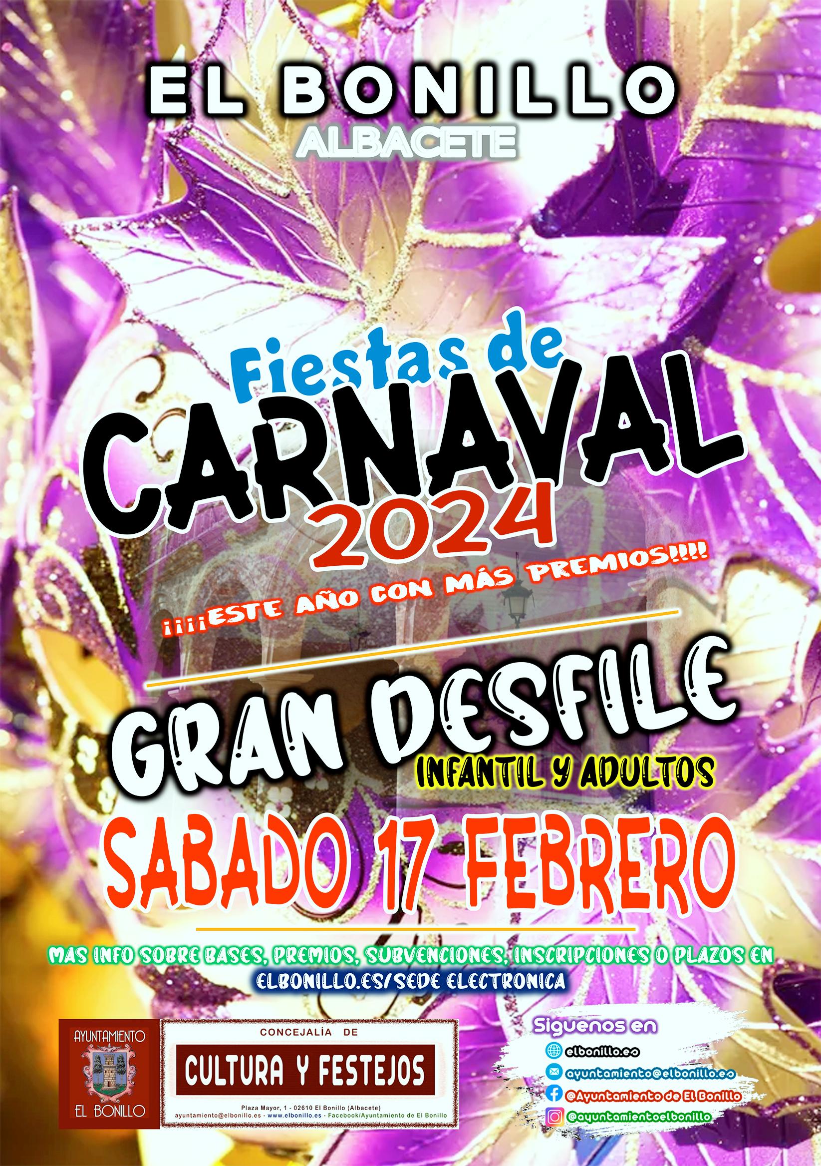 El Ayuntamiento de El Bonillo apuesta por una mayor participación en los Carnavales 2024