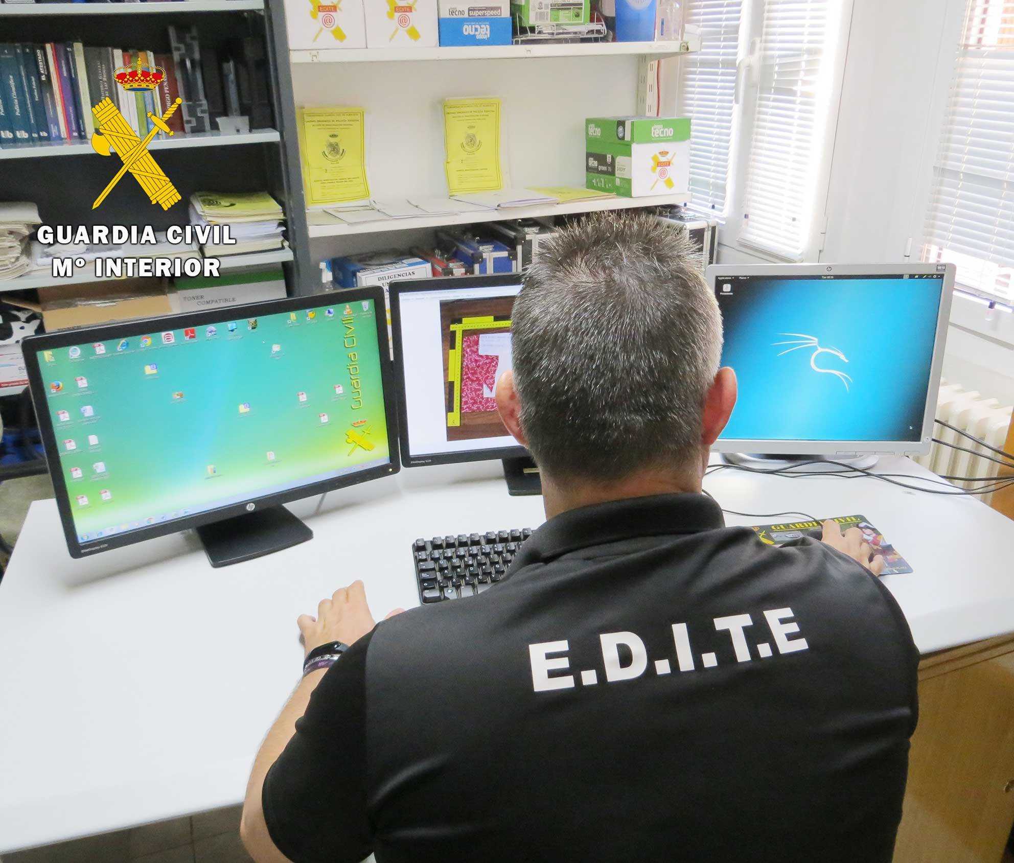 La Guardia Civil de Albacete detiene a una persona por tenencia y distribución de pornografía infantil en redes sociales