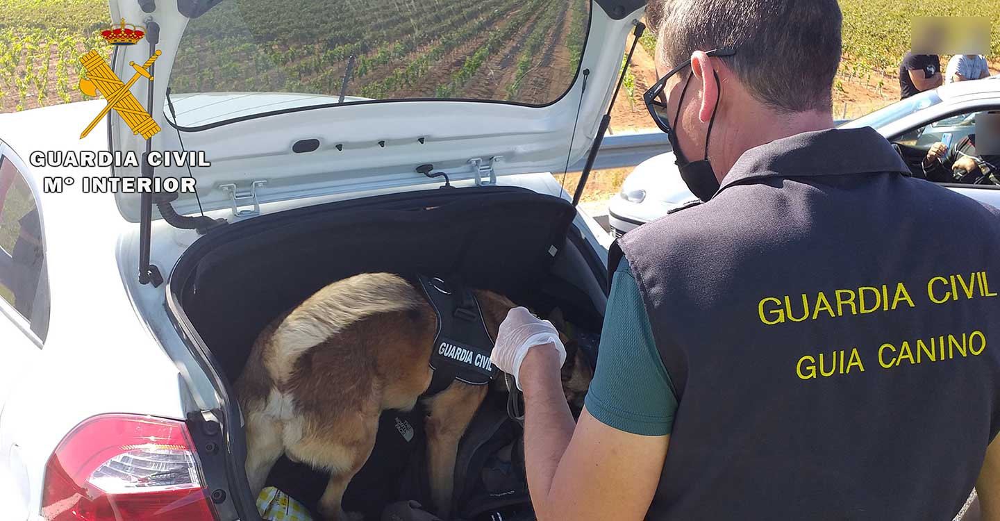 La Guardia Civil de Albacete detiene a dos personas por un delito contra la salud pública e interviene 1.000 dosis de polen de hachís 