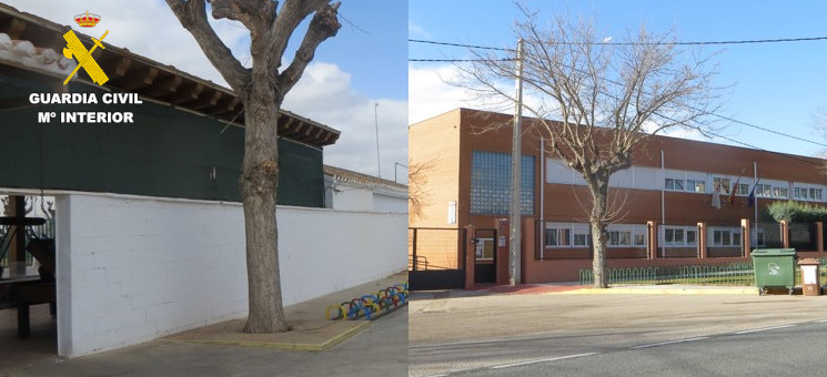 La Guardia Civil detiene a dos menores por el robo en el bar de la piscina y en el colegio de Barrax 