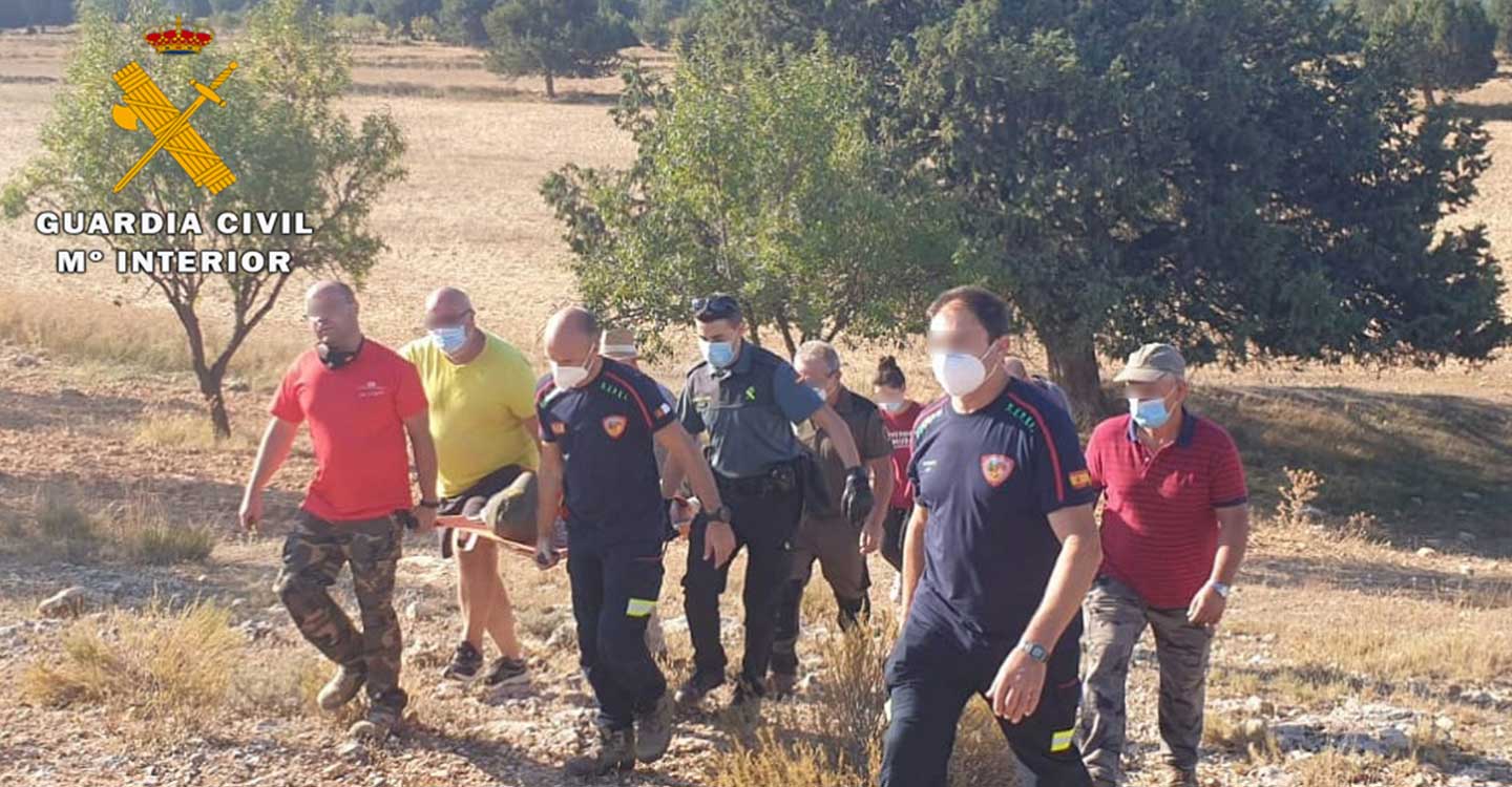 Un operativo culmina con el rescate de una persona que estuvo desaparecida 16 horas por el término municipal de Letur