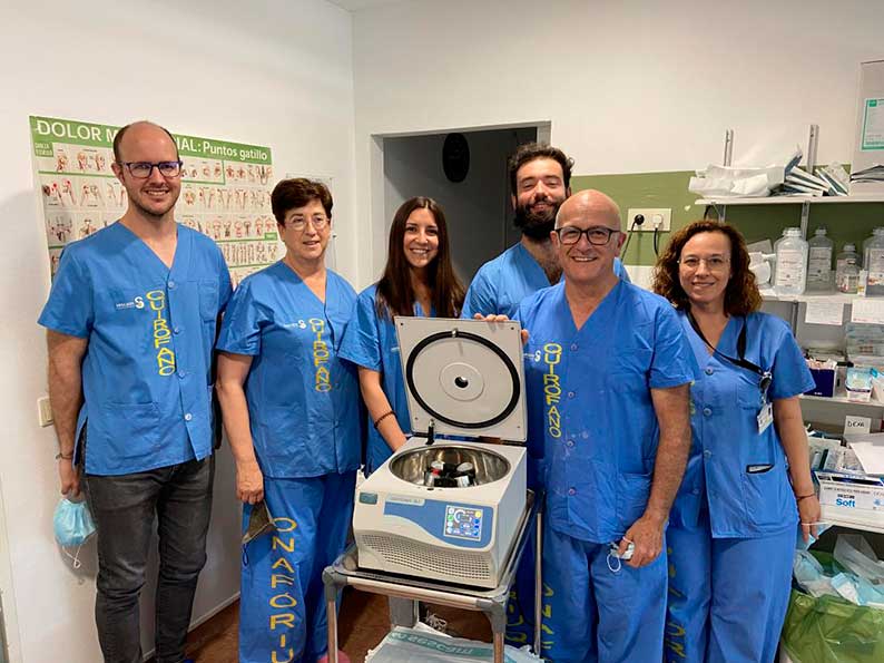 La Gerencia de Atención Integrada de Albacete incorpora el uso del plasma rico en plaquetas para tratamientos en la Unidad del Dolor 