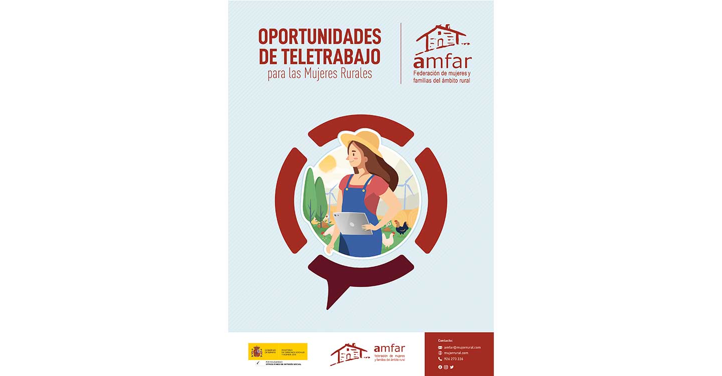 AMFAR abre la inscripción para el programa formativo Oportunidades del Teletrabajo para las Mujeres Rurales 
