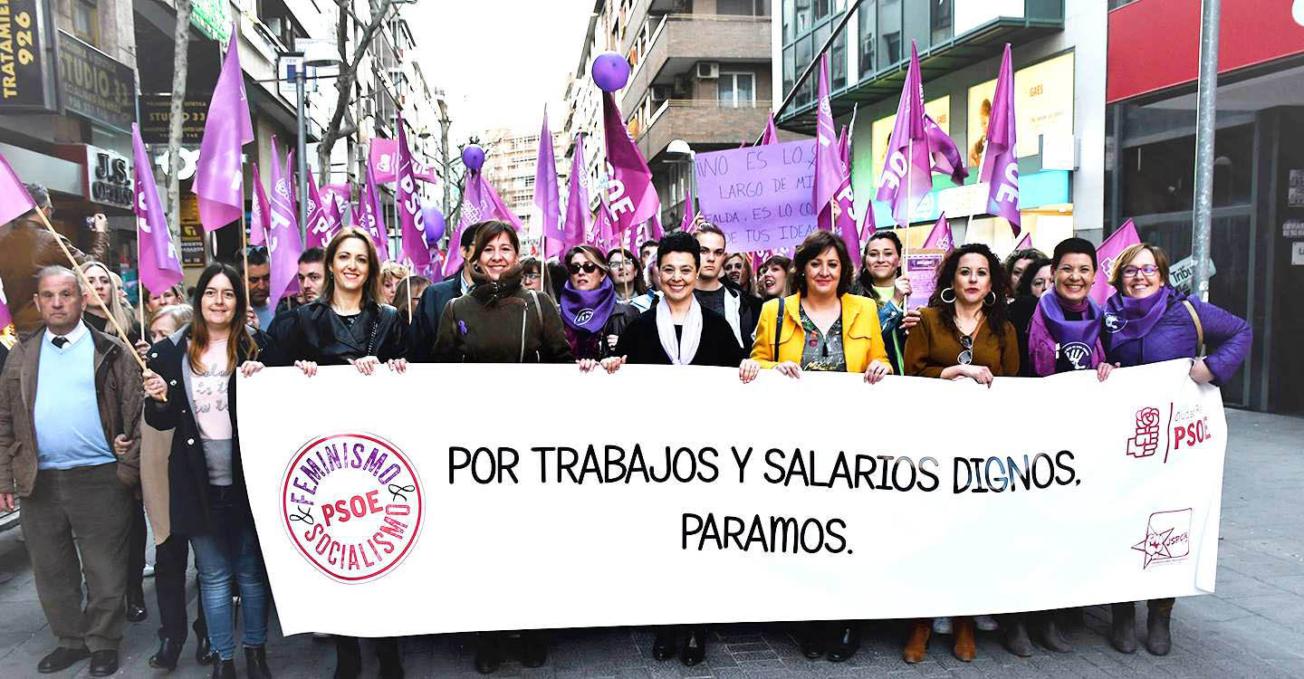 El PSOE provincial de Ciudad Real se une al movimiento feminista de la capital