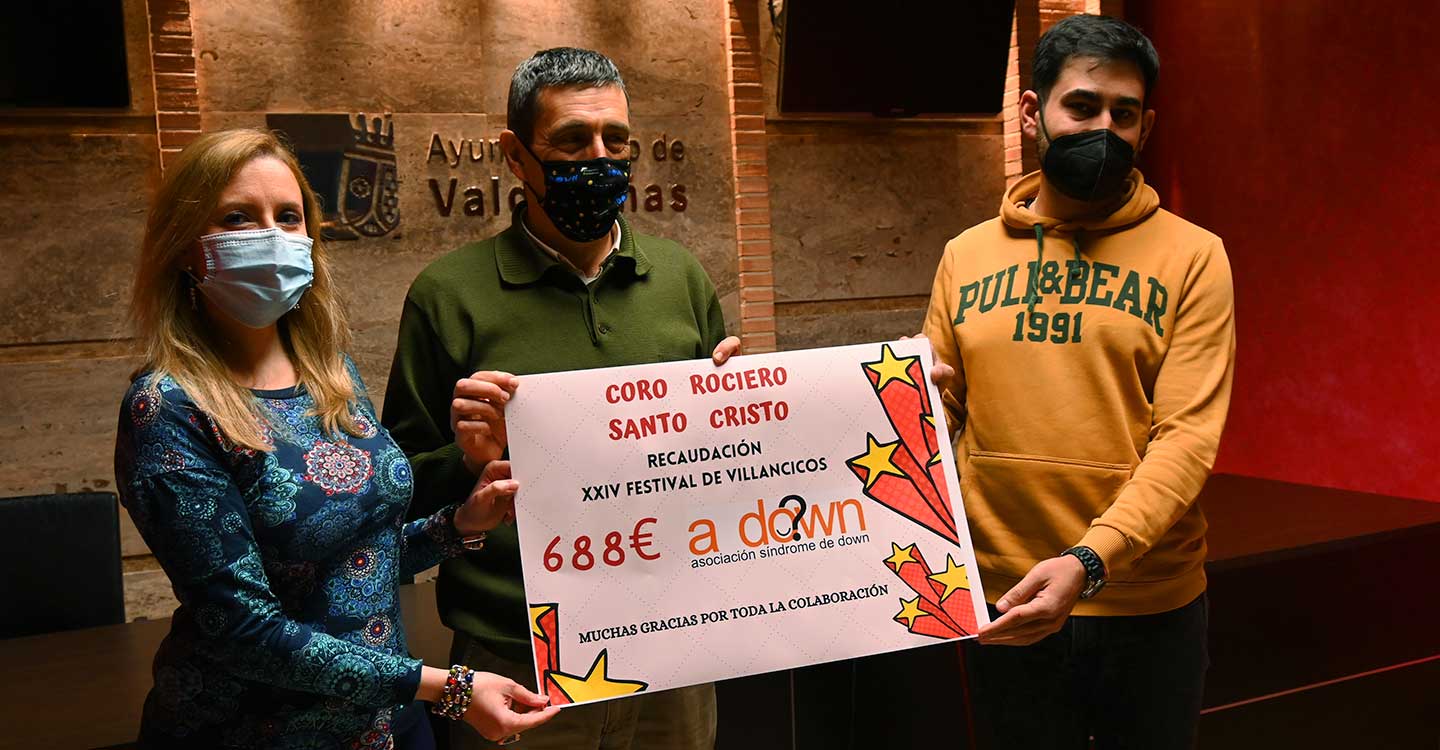 El Festival de Villancicos de Valdepeñas recauda cerca de 700 euros a beneficio de A-Down