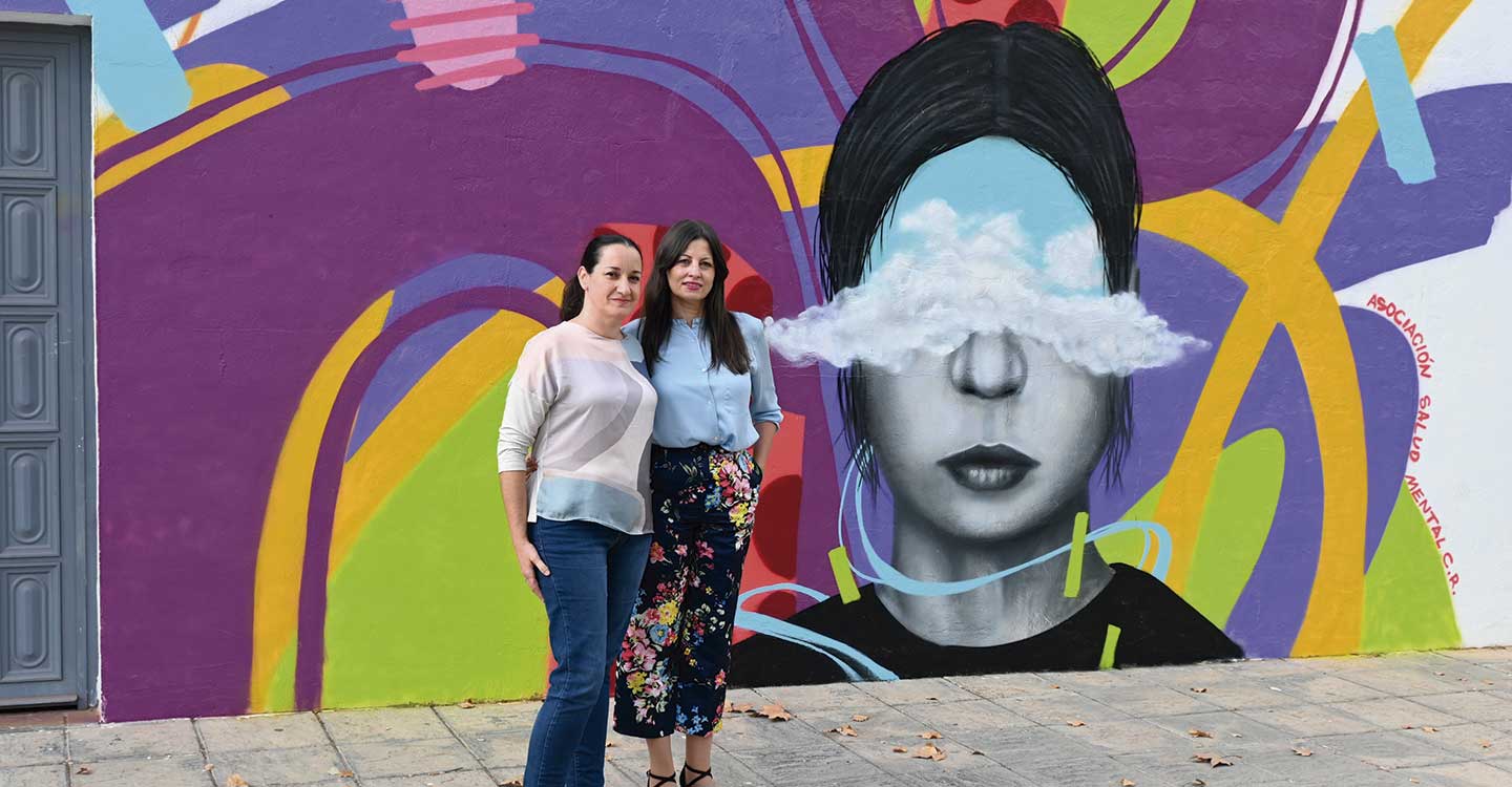 Valdepeñas celebra con un reivindicativo mural el Día Mundial de la Salud Mental 