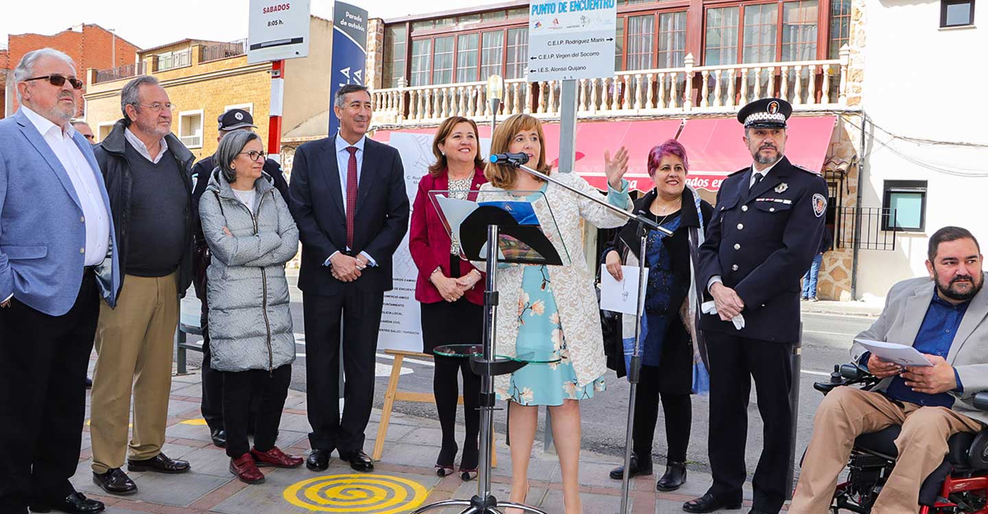 Los escolares de Argamasilla de Calatrava llevan ya dos años llegando a pie de manera segura a sus colegios