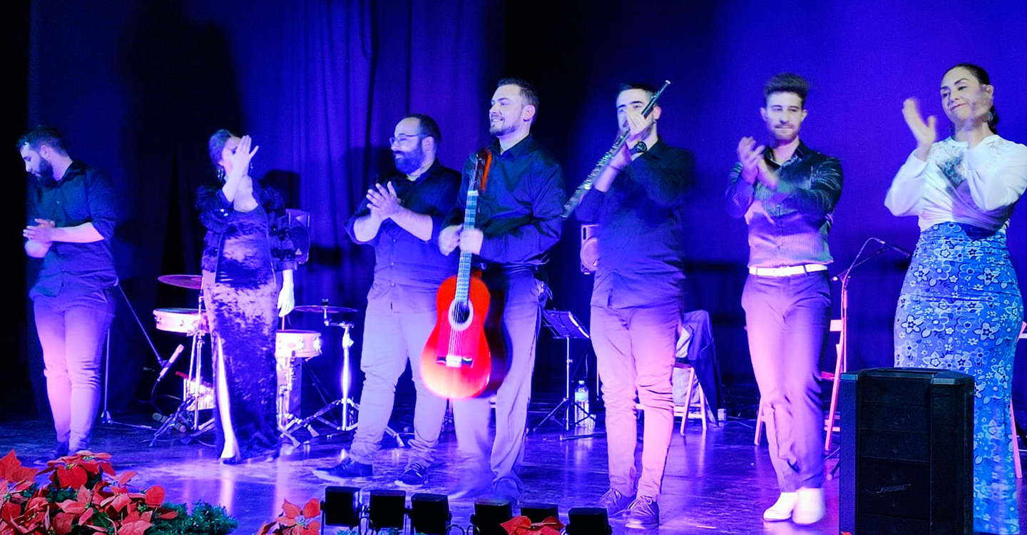 El grupo flamenco Savia Nueva ofreció un recital de villancicos populares y de vanguardia