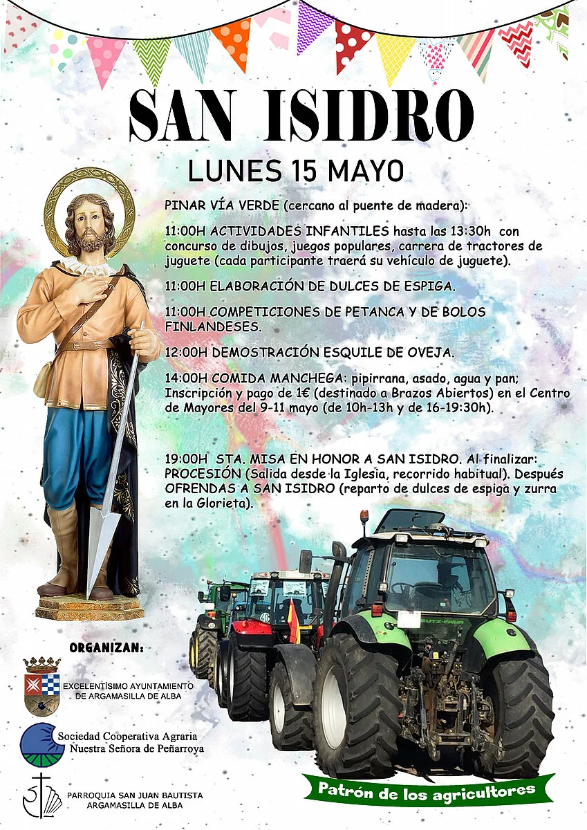 Argamasilla de Alba se prepara para celebrar la festividad de San Isidro Labrador