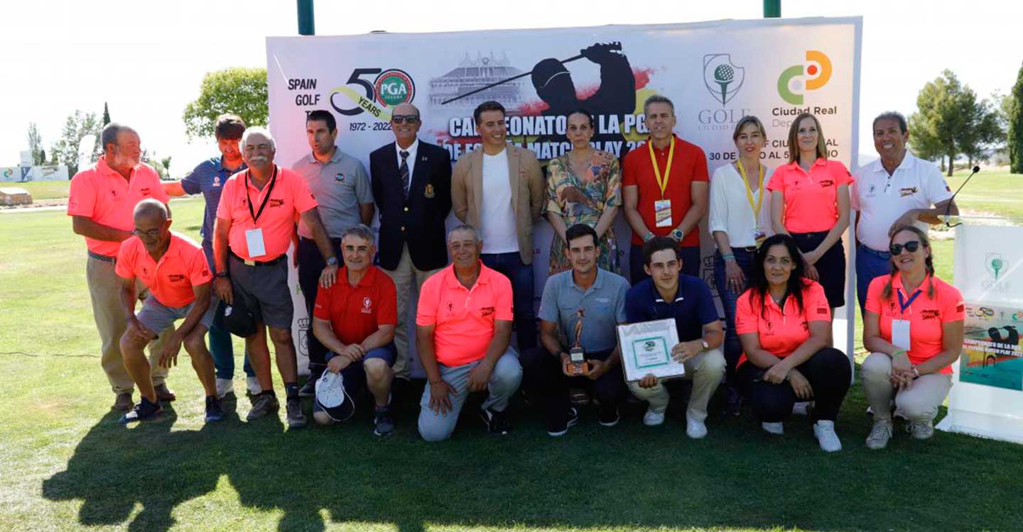 Carlos Yuste asiste a la final y entrega de trofeos del III Campeonato de la PGA de España Match-Play de golf, que se ha celebrado en Club de Golf de Ciudad Real