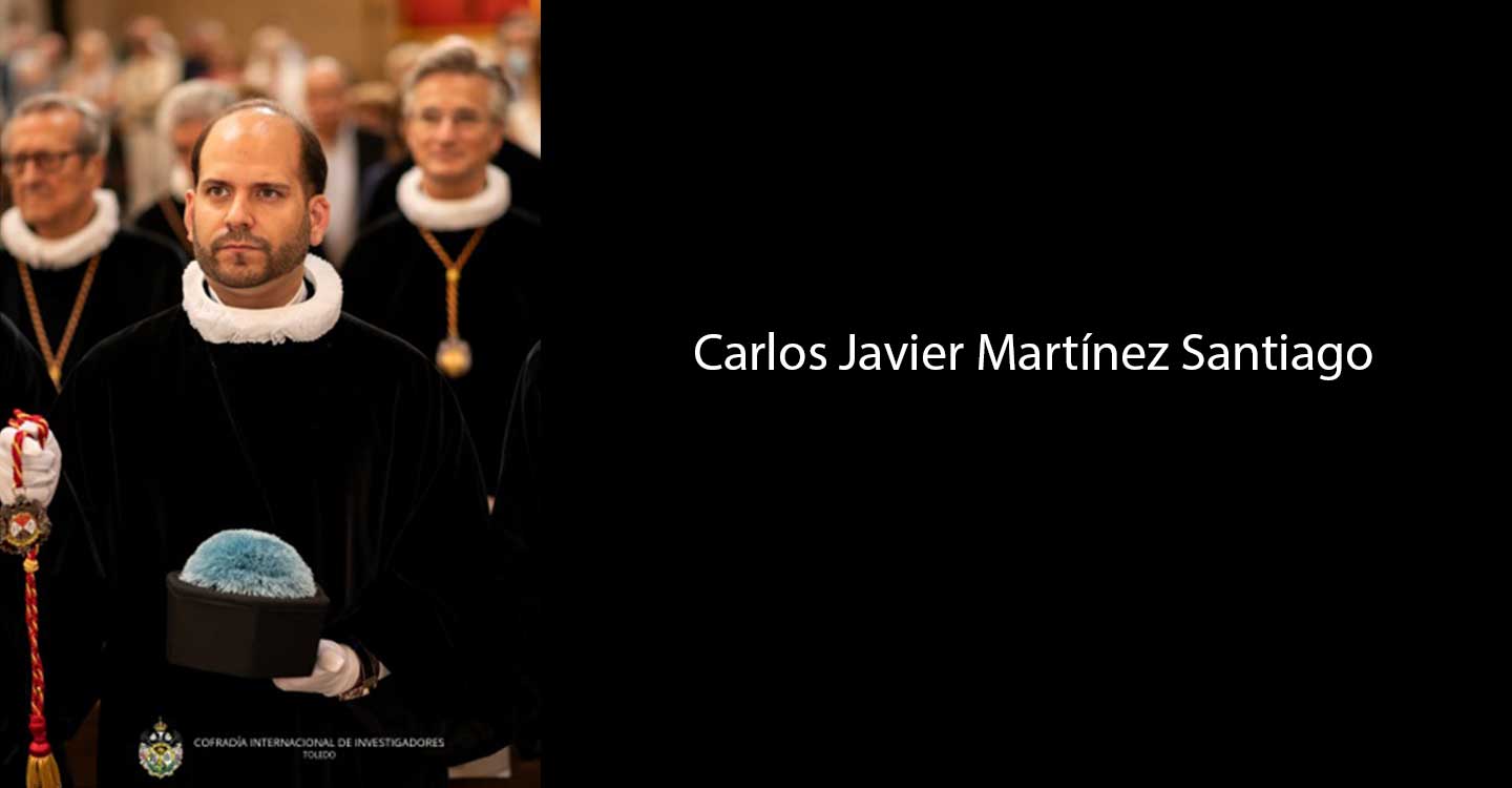 El alcazareño Carlos Javier Martínez Santiago nuevo miembro de la Cofradía Internacional de Investigadores “Santo Cristo de la Oliva”