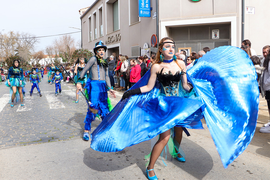 Cerca de 600 personas dieron vida al desfile de Carnaval más grande celebrado en Almodóvar del Campo