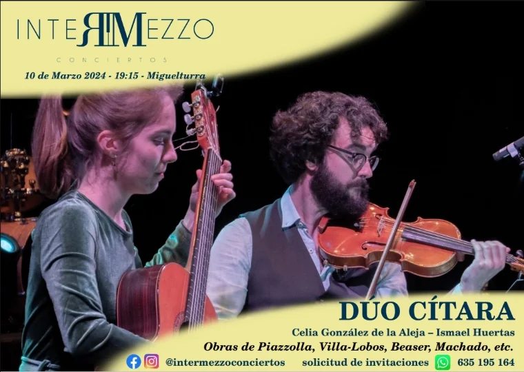 Vuelven los conciertos este invierno a la sala de Intermezzo Conciertos de Miguelturra