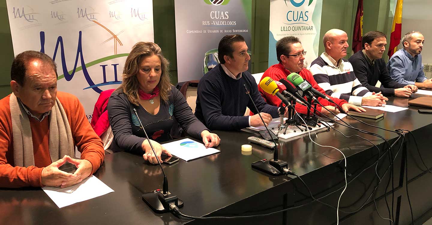 CUAS Alto Guadiana solicitan la prórroga de las actuales dotaciones de agua para regadío 