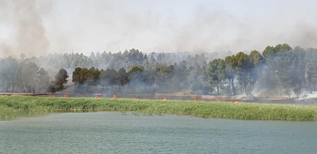 Incendio forestal en Ruidera