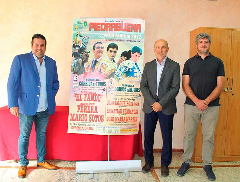 El Fandi, Perera y Mario Sotos encabezan la feria taurina de septiembre en Piedrabuena 