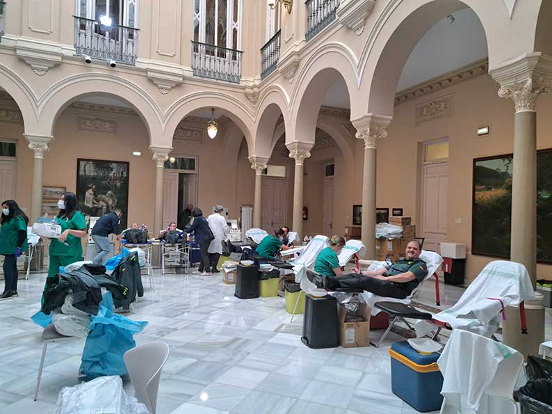  La Guardia Civil de Ciudad Real participó ayer en una jornada extraordinaria de donación de sangre  