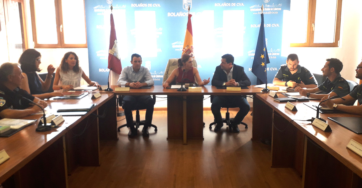 Herreros y Valverde presiden la Junta Local de Seguridad de Bolaños de Calatrava