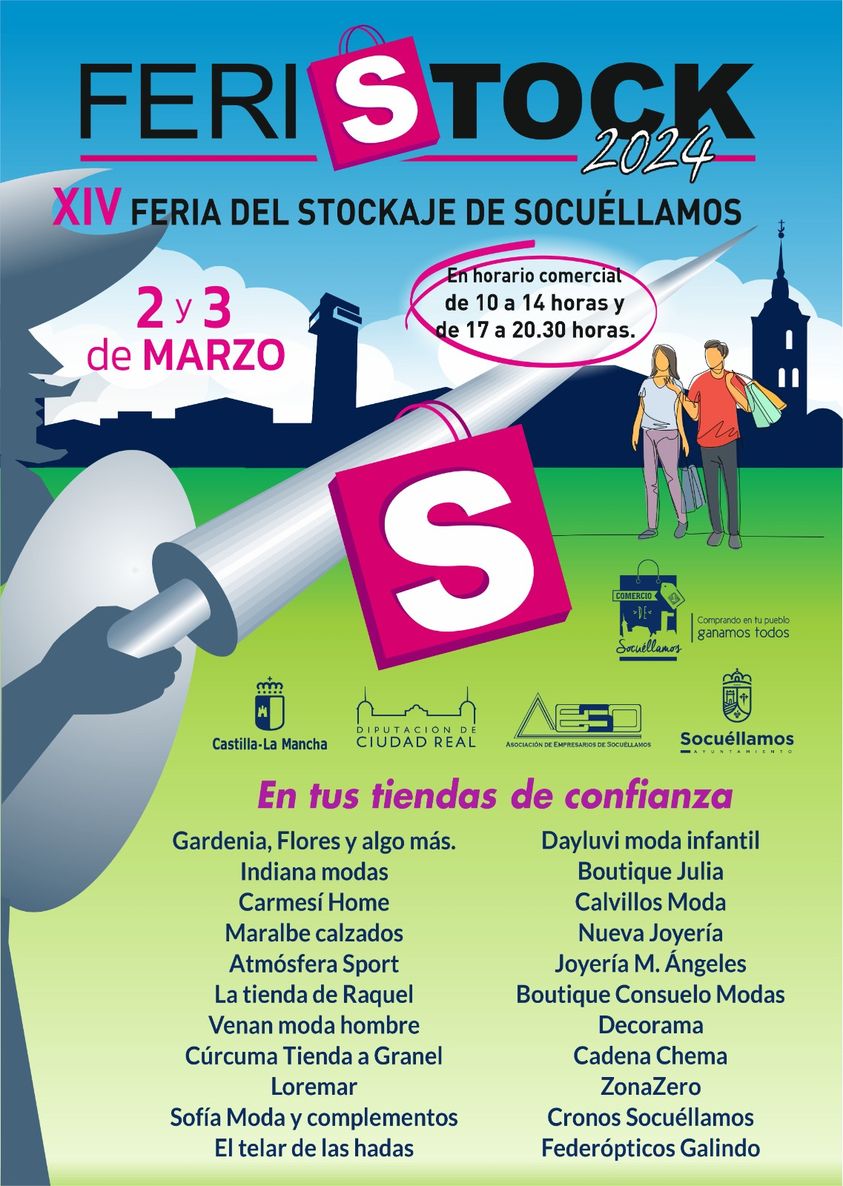 22 comercios locales con grandes ofertas y descuentos participarán en la “Feristock 2024” de Socuéllamos