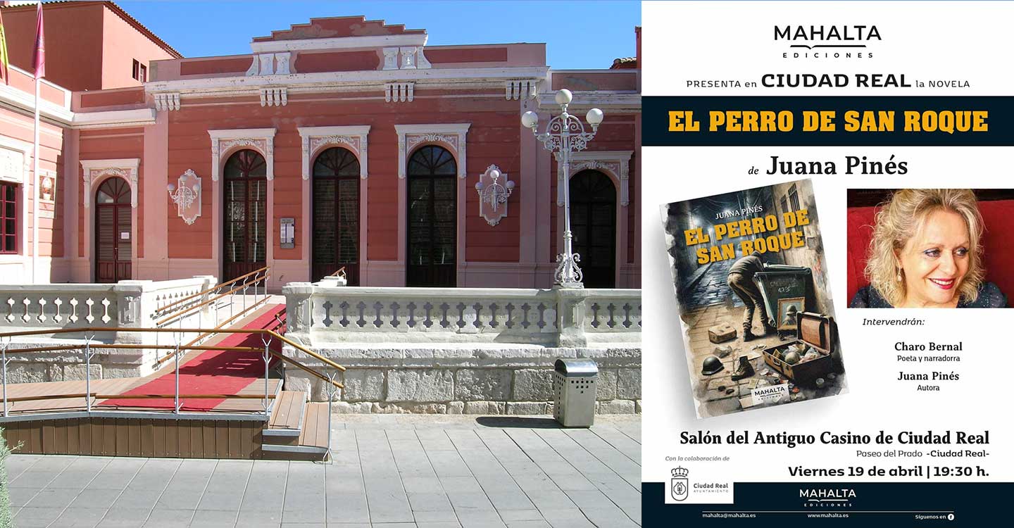 Juana Pinés Maeso presenta su nueva obra de narrativa el próximo viernes 19 de abril en Ciudad Real