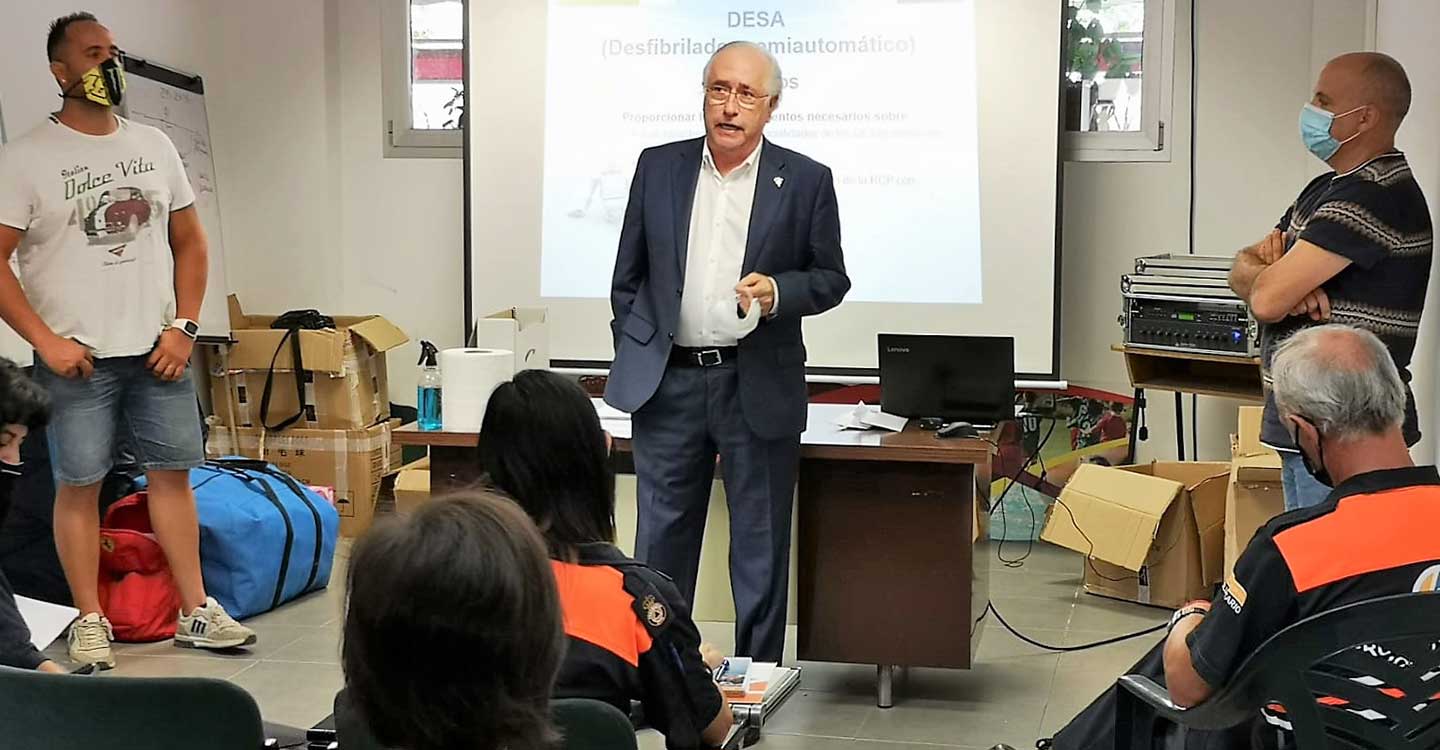 La Junta celebra en Ciudad Real un curso sobre el uso del desfibrilador para voluntarios de Protección Civil 