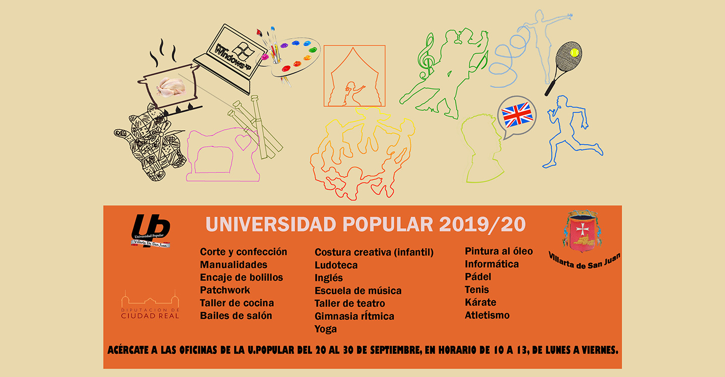 La Universidad Popular de Villarta de San Juan propone un curso lleno de actividades y talleres para todos los gustos