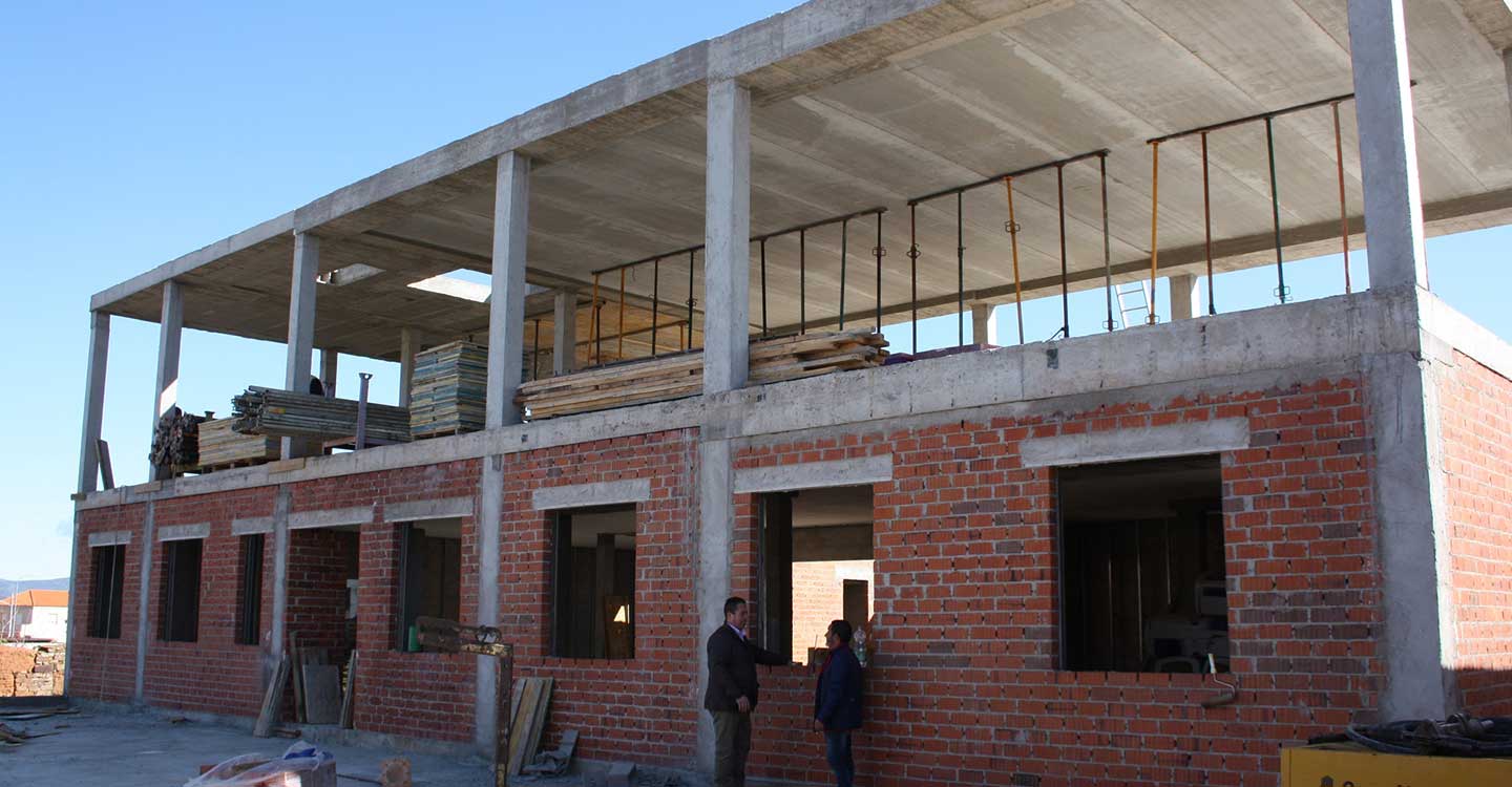 Las obras de la nueva Escuela de Música de Porzuna marchan a buen ritmo