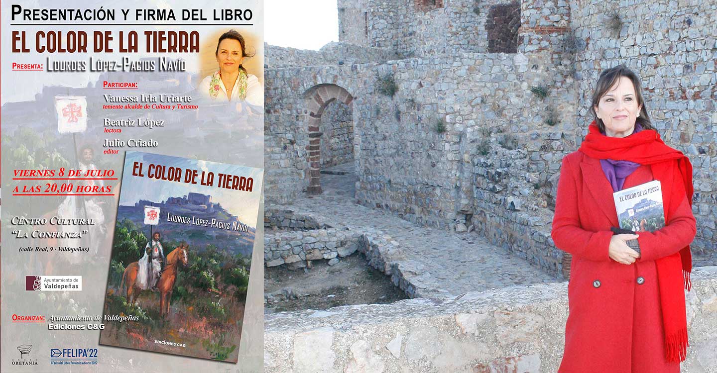 La escritora Lourdes López-Pacios Navío presenta su novela ‘El color de la tierra’ en La Confianza de Valdepeñas y en Casa Ruiz Morote de Ciudad Real