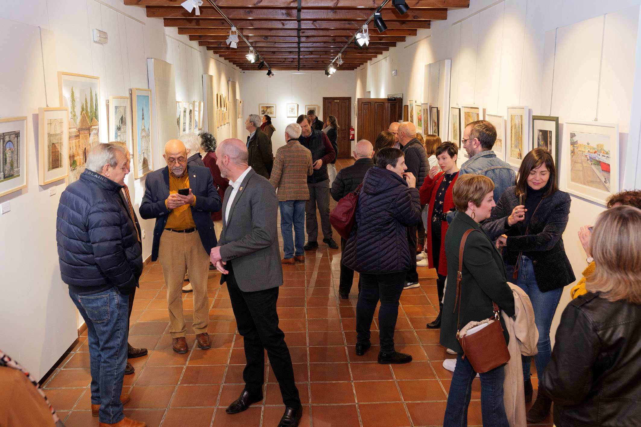 La Sala Gregorio Prieto acoge la exposición de acuarelas de Martín Pérez y José Luis Martín