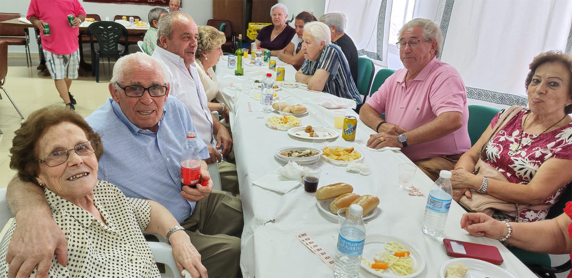 Merienda de confraternidad de la ‘Asociación de Jubilados Salvador del Mundo’ de Calzada de Calatrava