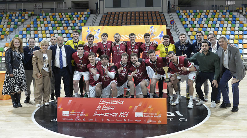 Oro masculino y bronce femenino para la UCLM en el Campeonato de España Universitario de Balonmano