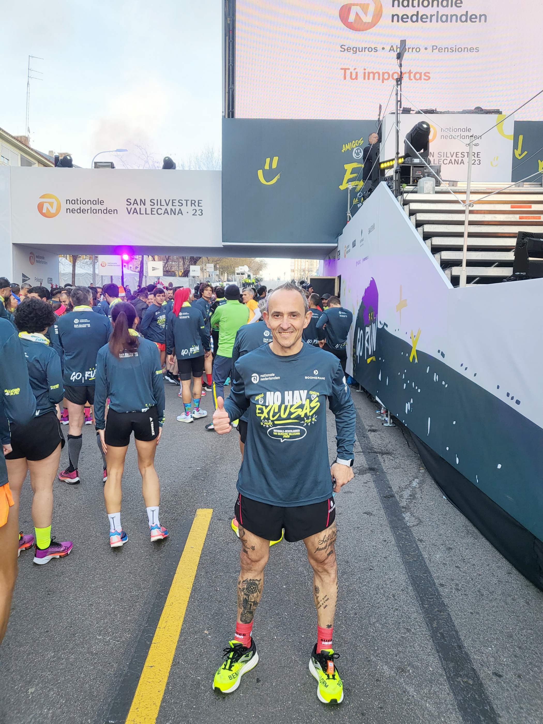 El atleta pedroteño del Manchathon, Pedro Perea, cierra este 2023 con una buena marca en la San Silvestre Vallecana