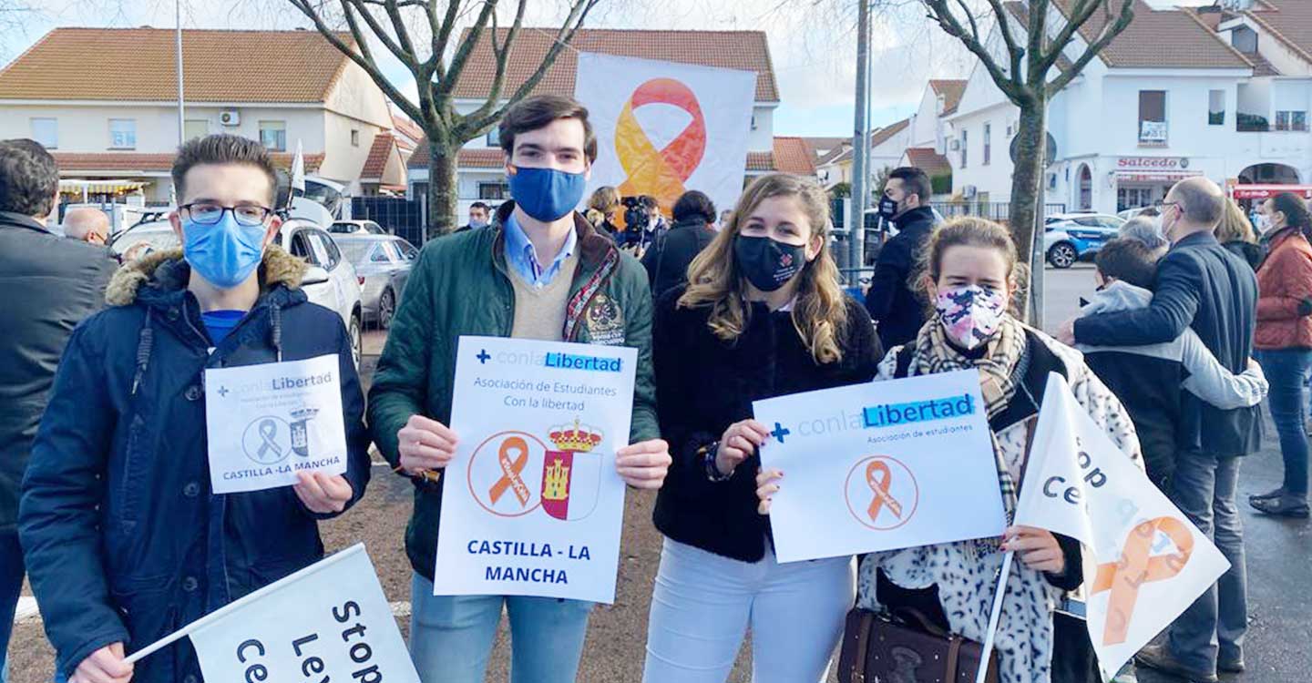 Estudiantes con la libertad de Castilla-La Mancha se une a la concentración de más plurales este 20-D para intentar poner freno a la LOMLOE