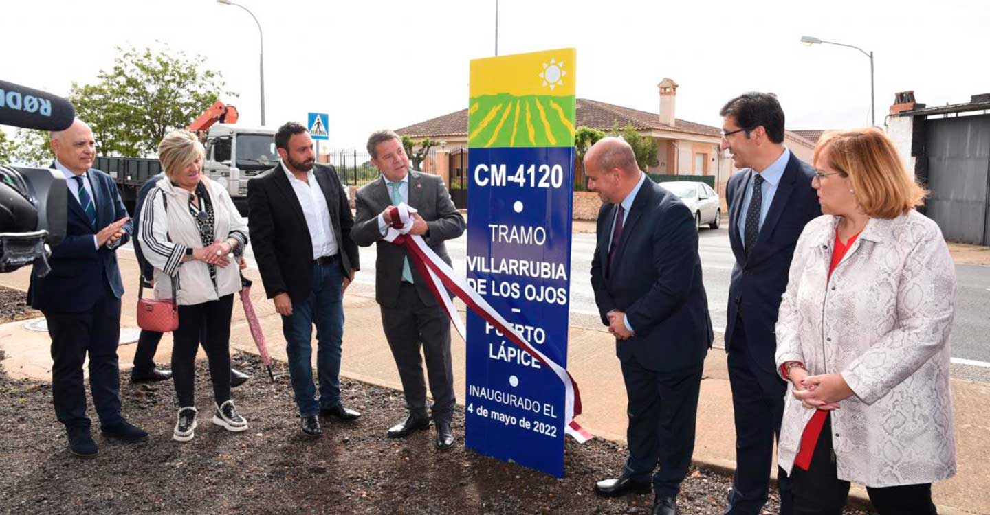 Rehabilitada la carretera CM-4120 entre Villarrubia de los Ojos y la intersección con la CM-420 en Puerto Lápice