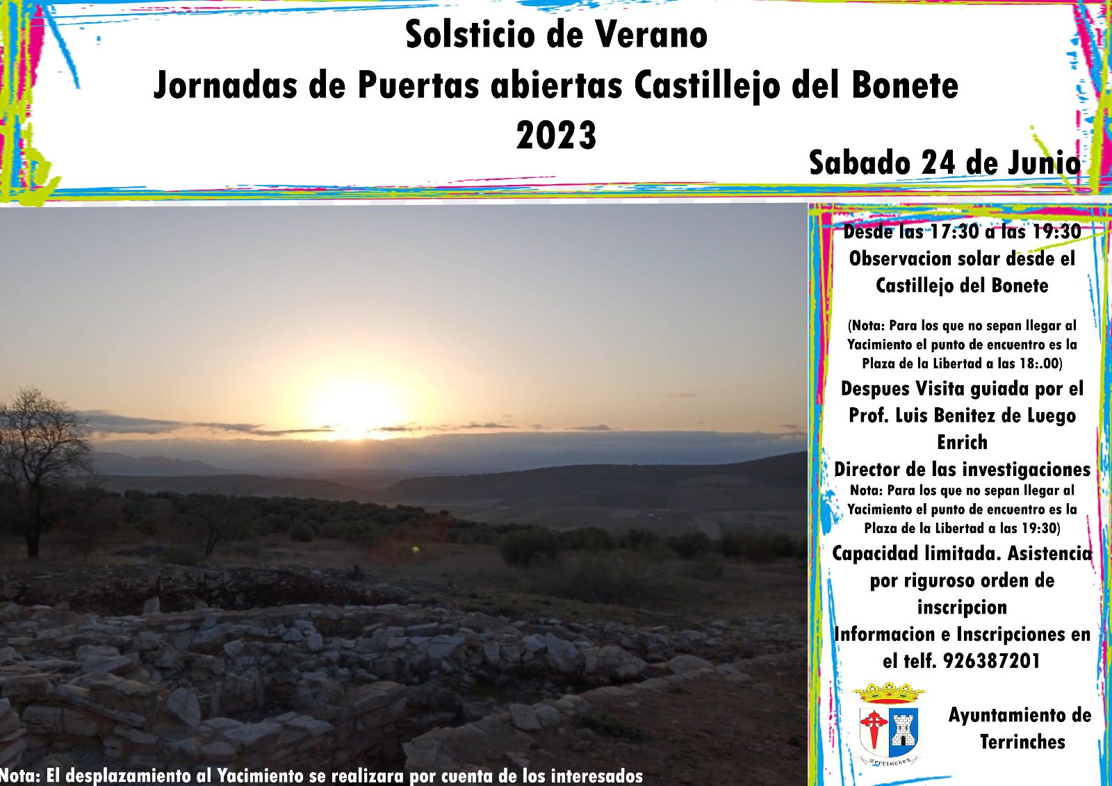 Terrinches ofrece una jornada de puertas abiertas para disfrutar el solsticio de verano en Castillejo del Bonete