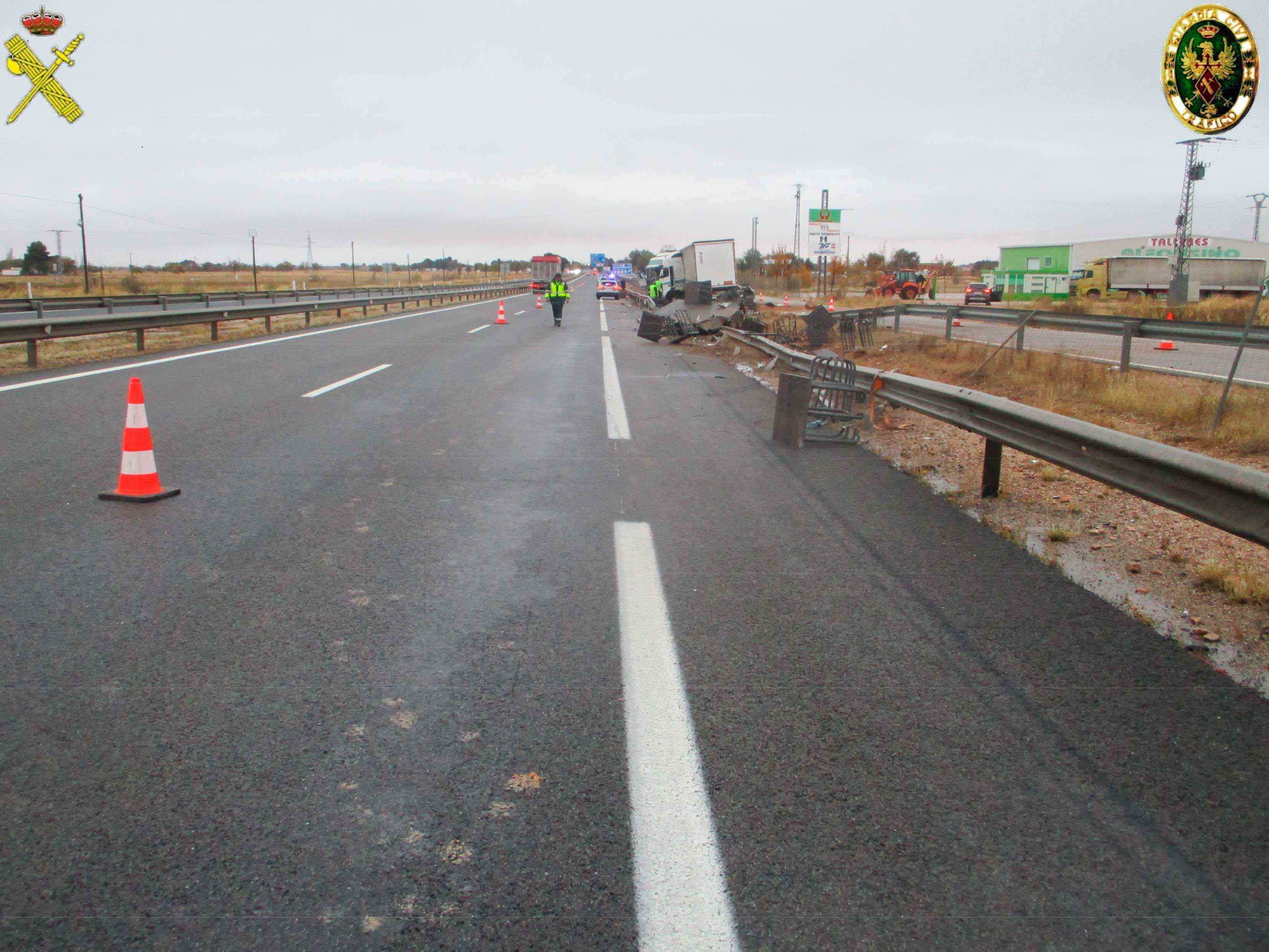 La Guardia Civil investiga al conductor de un vehículo por un delito de lesiones por imprudencia en accidente de circulación