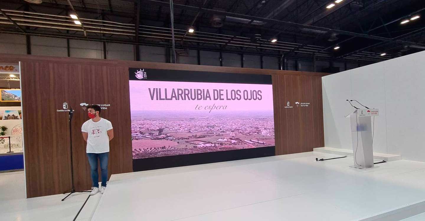 Villarrubia de los Ojos difundió su encanto de nuevo en FITUR, con un vídeo que resaltaba los recursos turísticos de la localidad