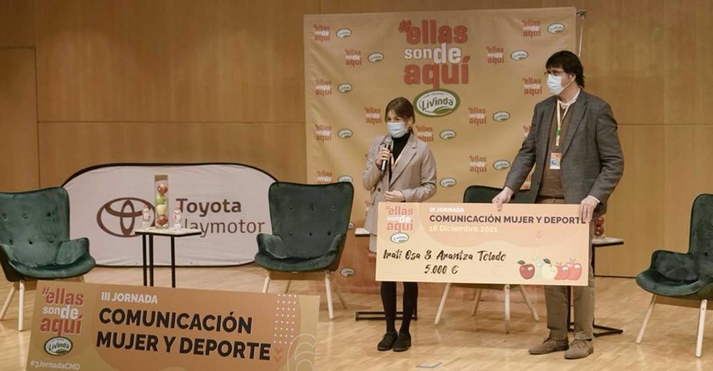 Arantza Toledo Espinilla del Club Piragüismo Cuenca con Carácter premiada en categoría deportista de Élite del Programa “Ellas son de aquí”