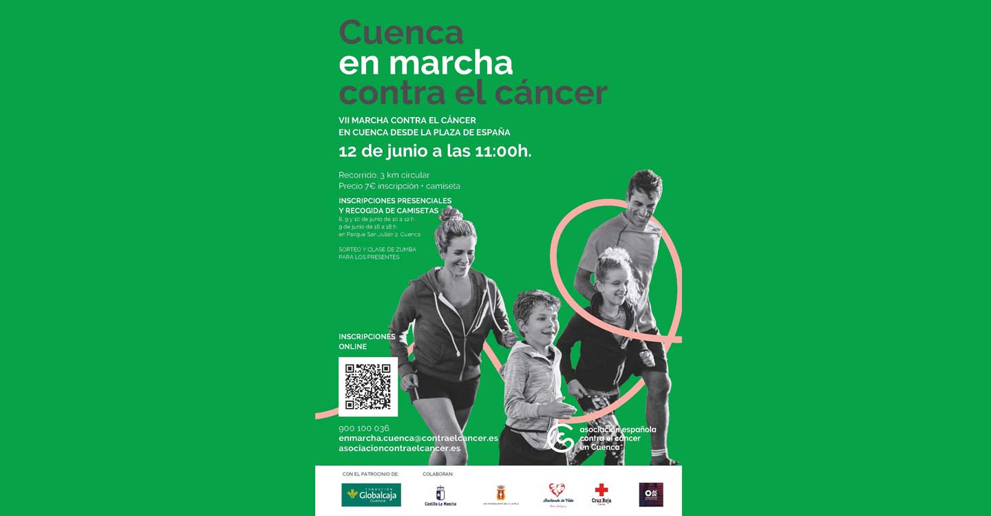 La Asociación Española Contra el Cáncer en Cuenca celebra su VII 'Marcha contra el cáncer'