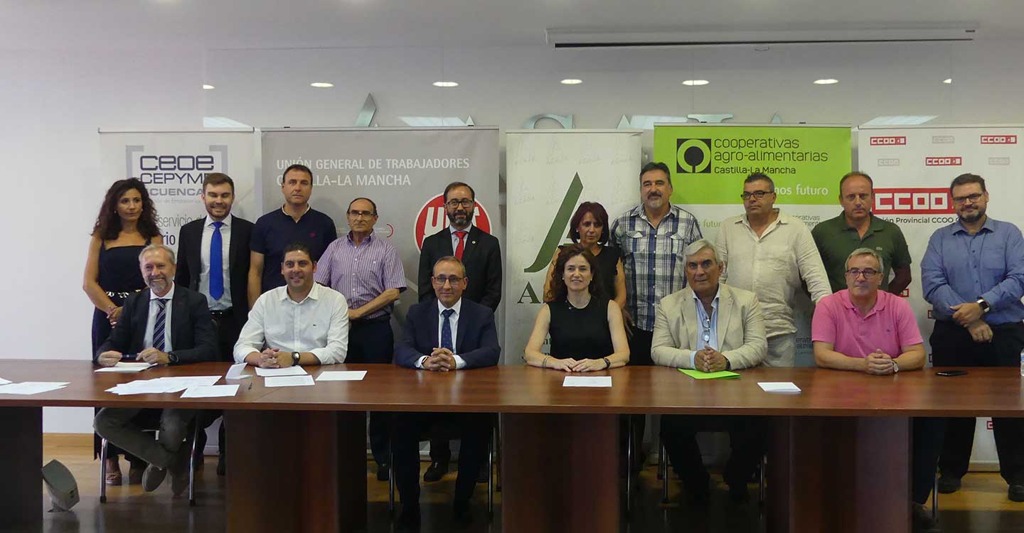 Firmado el primer convenio colectivo de Industrias Agroalimentarias de Cuenca