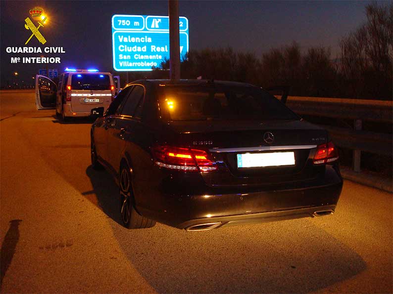 La Guardia Civil investiga a una persona que conducía a 224 km/h