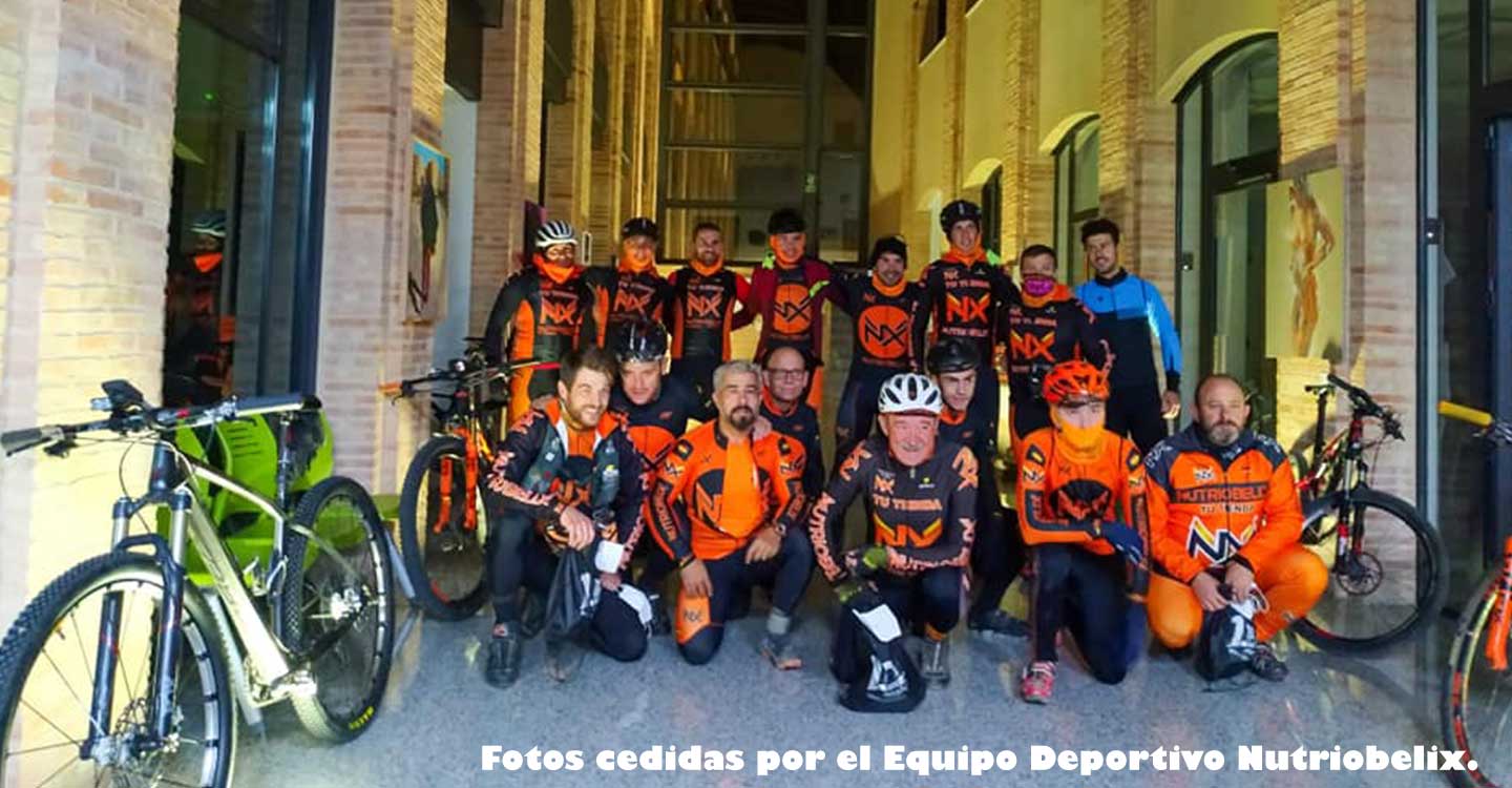 El equipo deportivo Nutriobelix celebra su VIII Bajada Iniesta-Cullera con 18 participantes