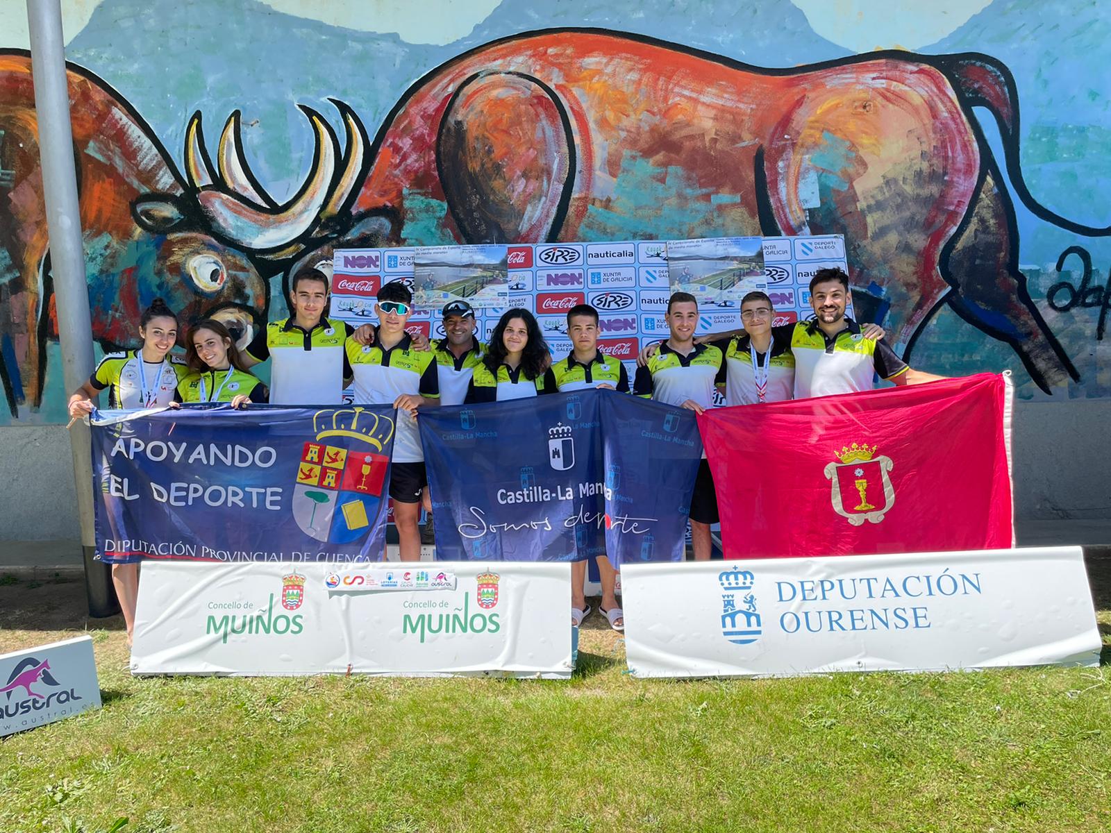 El Club Piragüismo Cuenca con Carácter  en la primera cita de la Liga Nacional consigue dos campeones y una subcampeona de España 