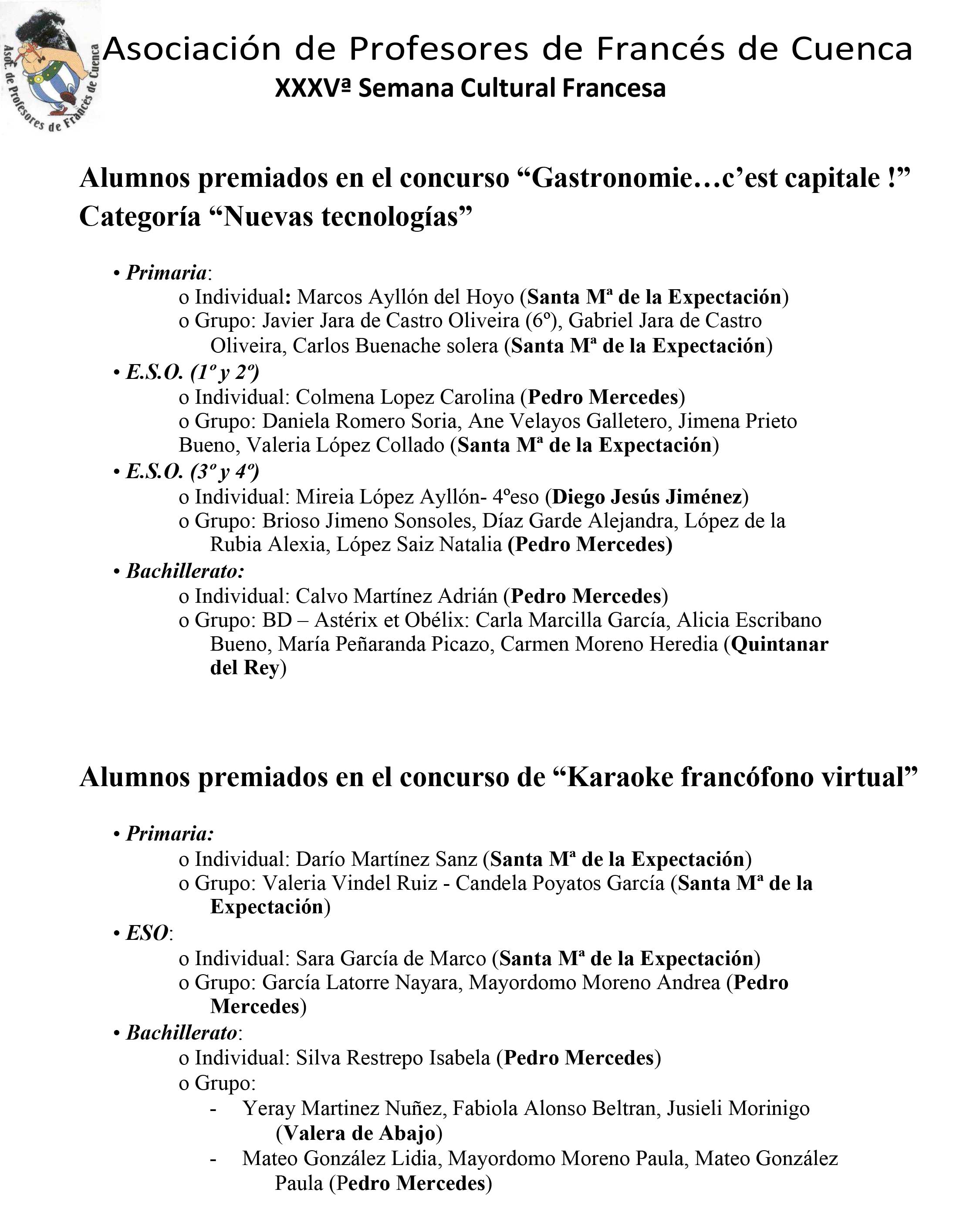 XXXV Sermana Cultural Francófona de Cuenca