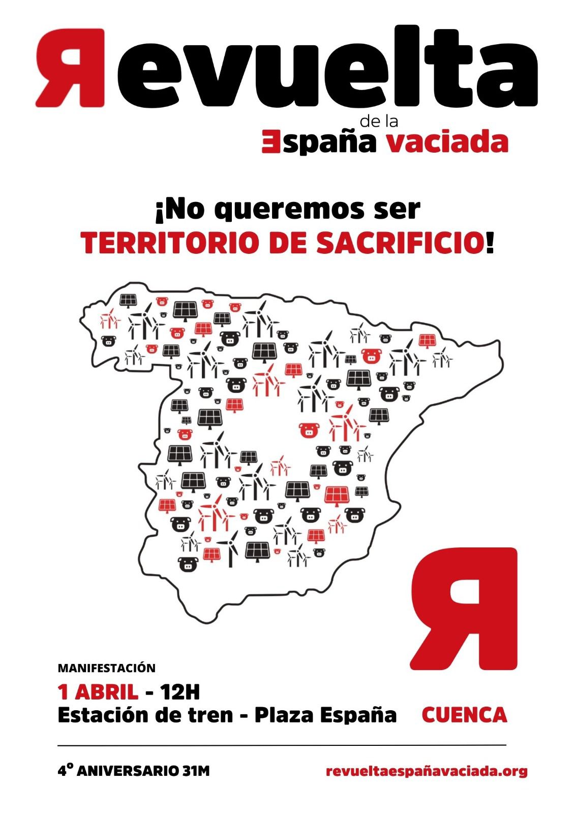 La Revuelta de la España vaciada denunciará en el aniversario del 31M que no quiere ser territorio de sacrificio