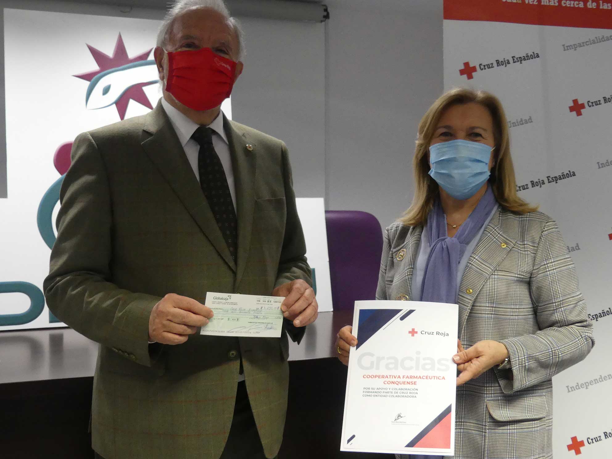 Socios y trabajadores de COFARCU donan más de 7.200 euros a la campaña 'Ucrania nos necesita' de Cruz Roja